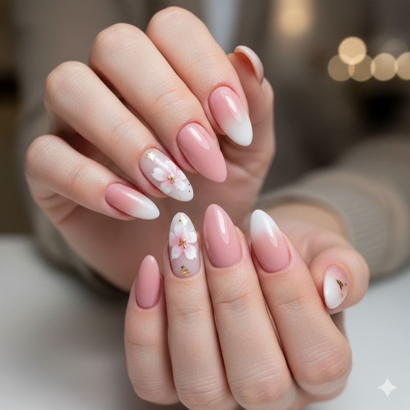 Fleura Nails - Çiçekli nail art tasarımı